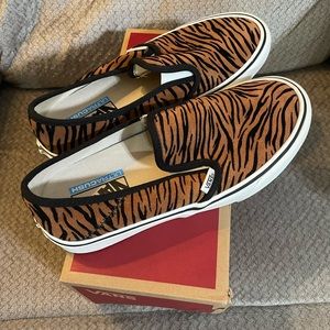 Vans - animal stripe. Women size 8.5 and men 7.